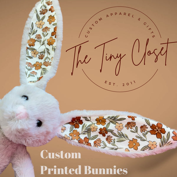 Personalized Printed Easter Bunny-  TAUPE