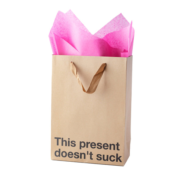 "This present doesn't suck" Gift Bag