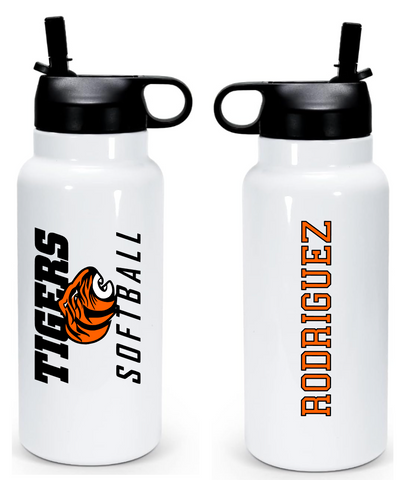 PERSONALIZED TIGERS SOFTBALL WATER BOTTLE
