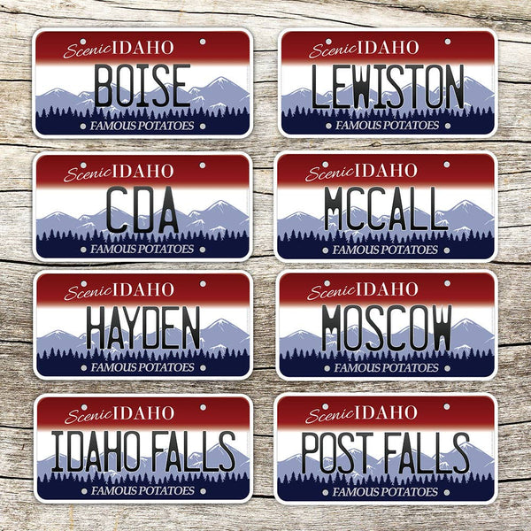 Idaho License Plate Stickers - MOUNTAIN HOME