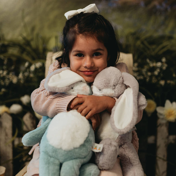 Bunnies By the Bay - Little Floppy Nibble 12" Bunny - Lilac Marble