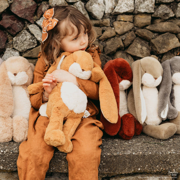 Personalized Bunnies By the Bay - Little Nibble 12" Floppy Bunny - Almond Joy