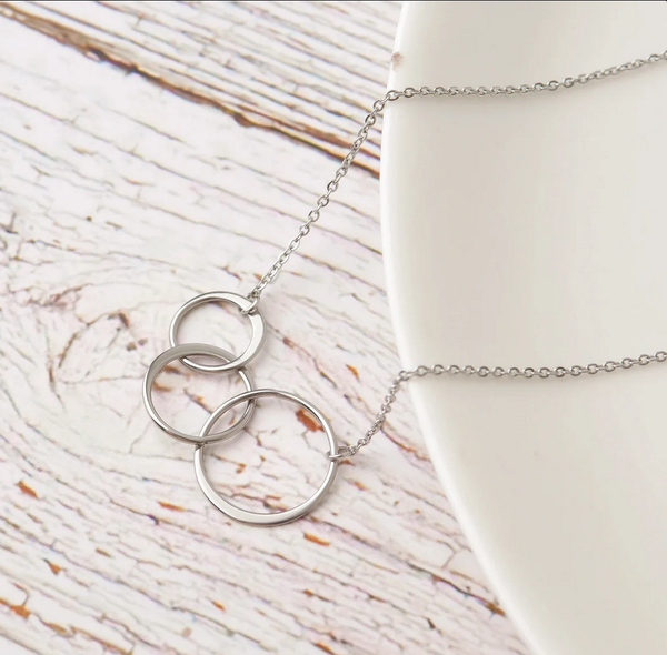 Anavia - Precious Grandma Ring Necklace Mother's Day Jewelry Gift: Rose Gold