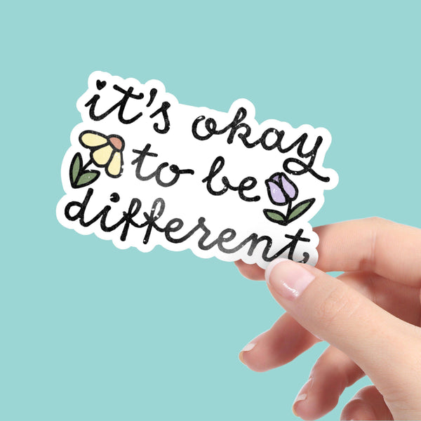 Big Moods - It's Okay To Be Different Sticker - Mental Health