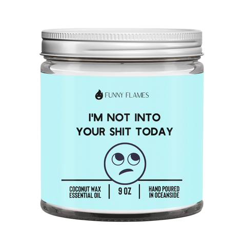 Funny Flames Candle Co - Les Creme - I'm Not Into Your Sh*t Today Candle -9oz