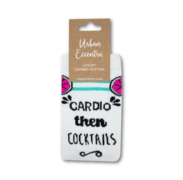Urban Eccentric - Ladies Cardio Then Cocktails Socks