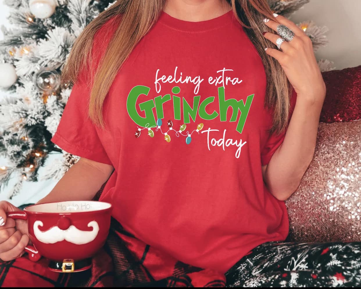 FEELING EXTRA GRINCHY TODAY - WHITE