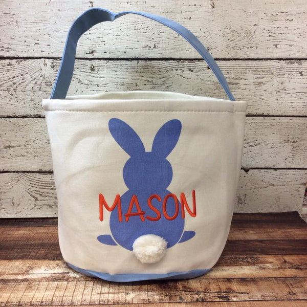Easter Cotton Tail Basket - Blue