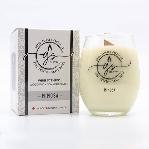 Pinetree Innovations - Mimosa Wood Wick Candle