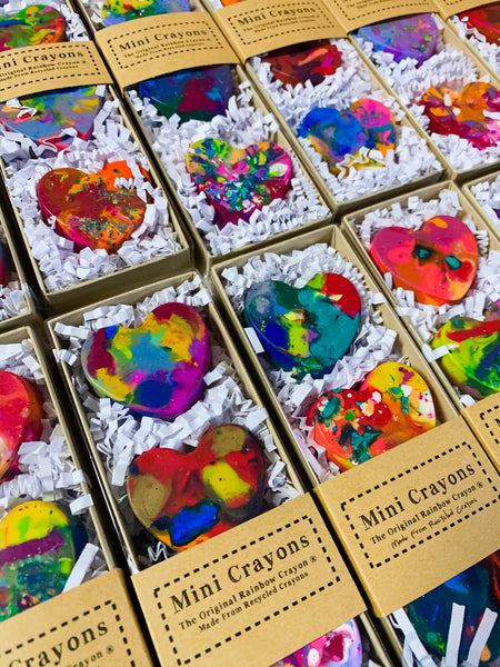 Art 2 the Extreme® - The Original Rainbow Crayon® - Mini Heart Original Rainbow Crayon® Boxed Set of 4