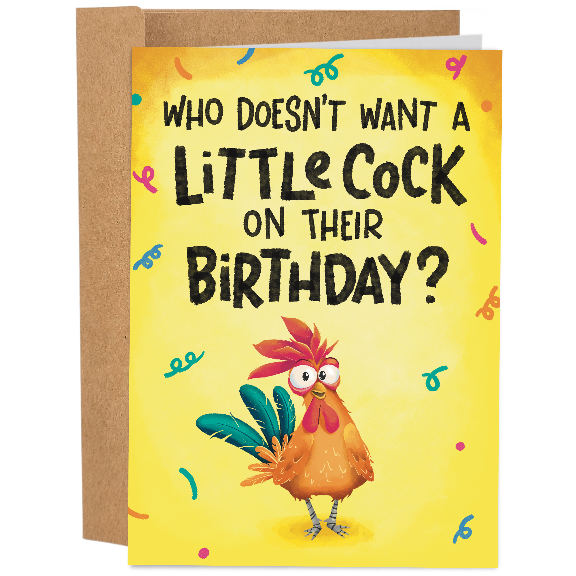 Sleazy Greetings - Little Cock | Funny Birthday Card