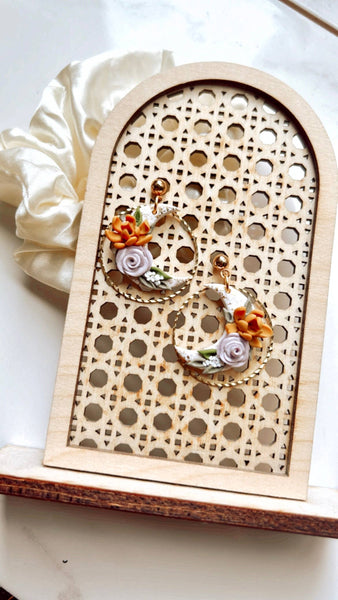 Everything Ky and I - Floral Gold Foiled Moons