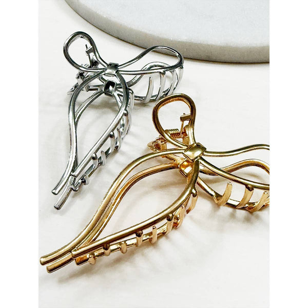 Love and Repeat - Metal Bow Shape Hair Claw