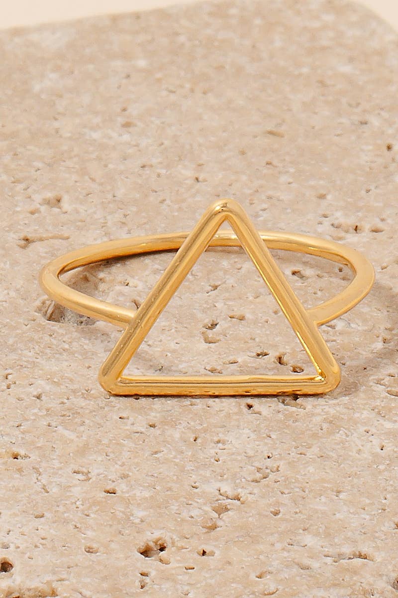 Anarchy Street - Metallic Wire Triangle Dainty Band Ring