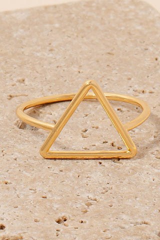 Anarchy Street - Metallic Wire Triangle Dainty Band Ring
