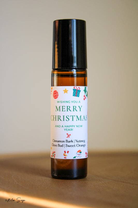 Blue Sage - 'Merry Christmas, and a Happy New Year' | Essential Oil Roll