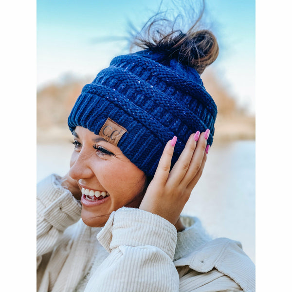 C.C Beanie - Sequin CC Beanie Tail Beanie MB730