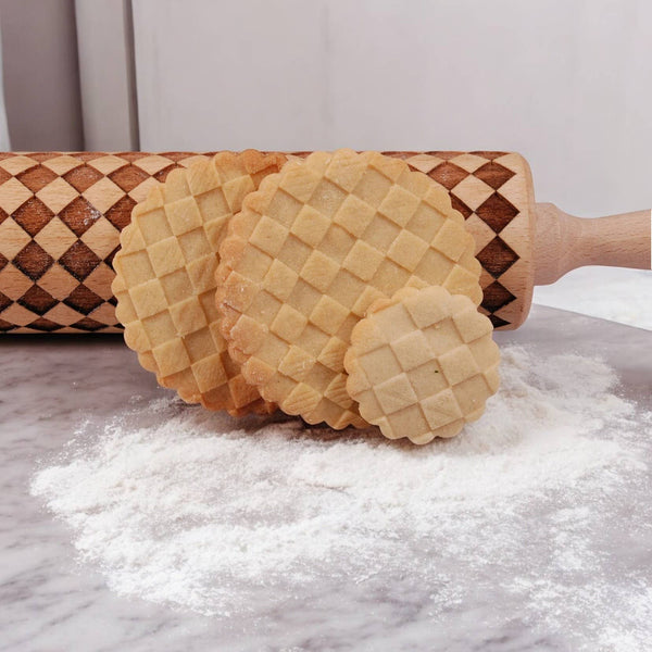 Gia Roma - Christmas Kitchen Gifts, Wood Rolling Pin for Holiday Cookie