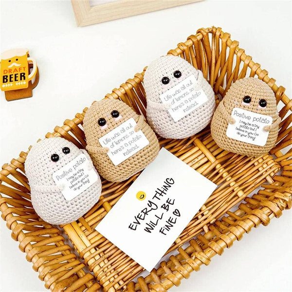 TOMOPOD LLC - Handmade Crochet Positive Potato, Cute Amigurumi Potato