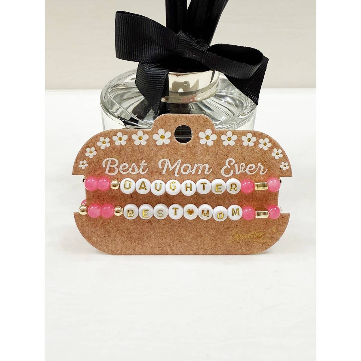 Love and Repeat - Best Mom and Daughter Word Matching Bracelet