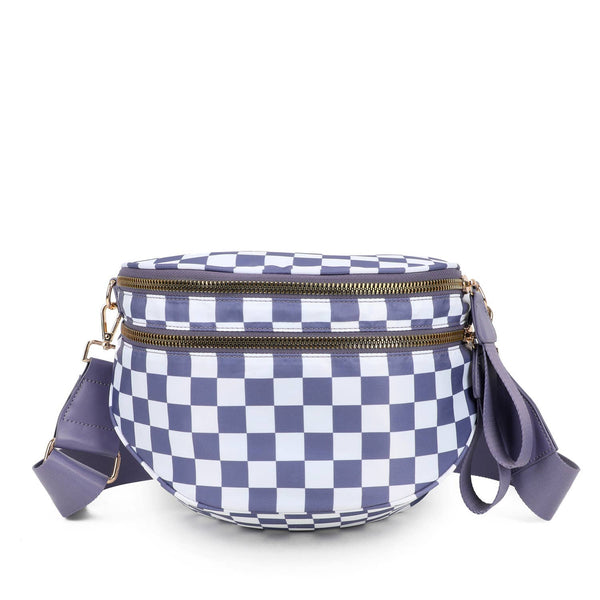 Paulina Nylon Waterproof Multi-Compartment 10" Crossbody Bag