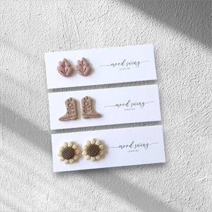 Mood Swing Jewelry - Harvest Collection | Polymer Clay Studs