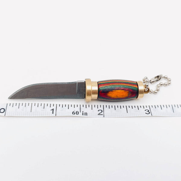 Mio Queena - Colored Wood Handle Portable Mini Knife and Protective Cover