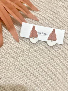 Terra Made -  Gnome Stud Earrings - Gold Stud Post