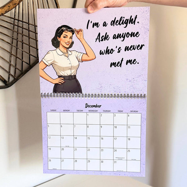 Corporate Snark - 2027 I Wish Being a Bitch Paid The Bills Calendar