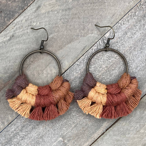 HK Macrame Jewelry - Multicolored Sm - Fall Mix 1