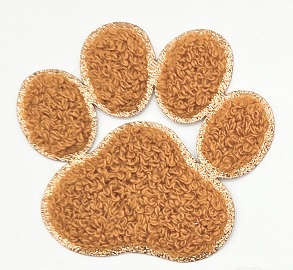 Trendy Transfers - Chenille Paw Print HAT/POCKET Patch