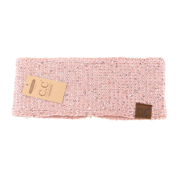 C.C Beanie - Fuzzy Lined Scatter Sequin Fashion Headband for Women