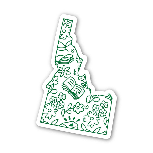 Big Moods - Idaho Bookish Pattern Sticker