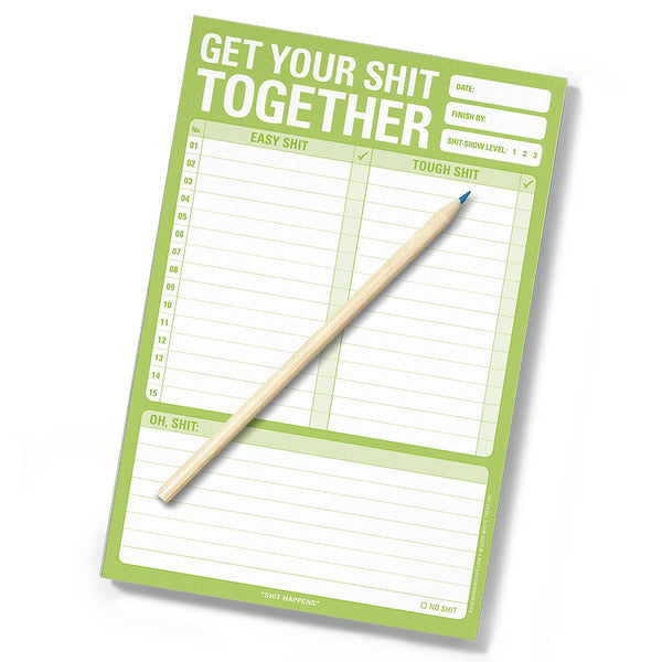 Knock Knock - Get Your Shit Together Pad (Green)