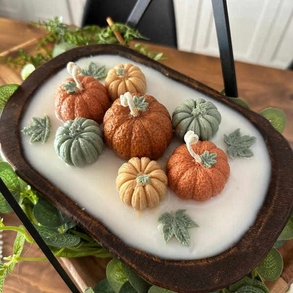 Luna Jane Co. - Fall Pumpkins Dough Bowl Candle: Autumn Bliss