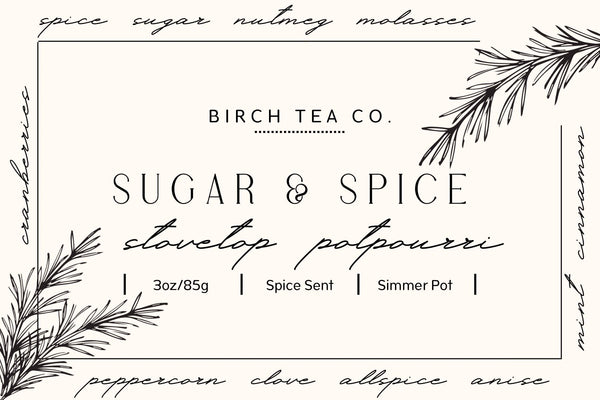 Birch Tea Co. - Sugar & Spice Potpourri Stovetop Kit