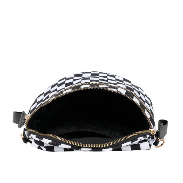 Paulina Nylon Waterproof Multi-Compartment 10" Crossbody Bag