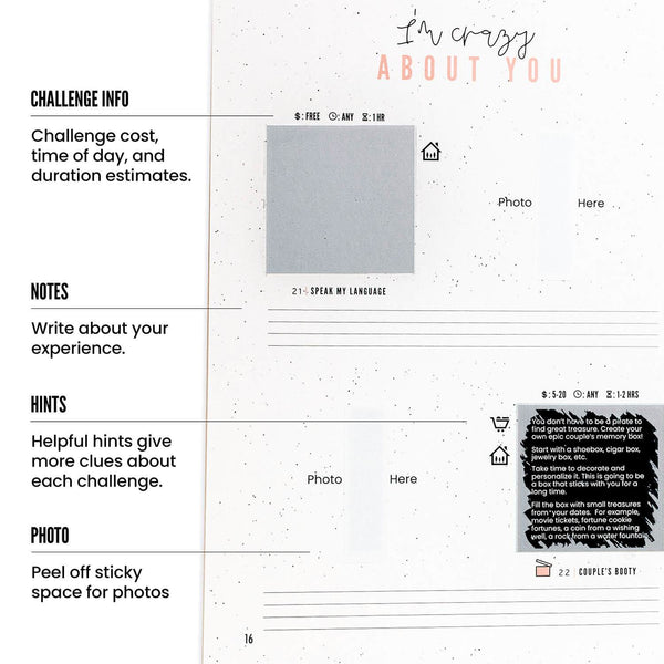 The Adventure Challenge - The Adventure Challenge Scratch-off Couples Game