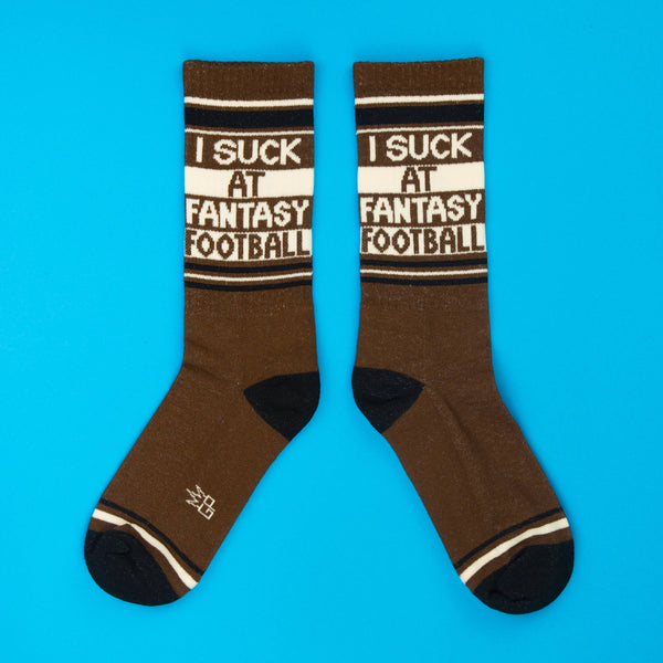 Gumball Poodle - I Suck At Fantasy Football Gym Crew Socks