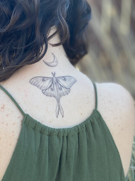 NatureTats - Luna Moth Temporary Tattoo