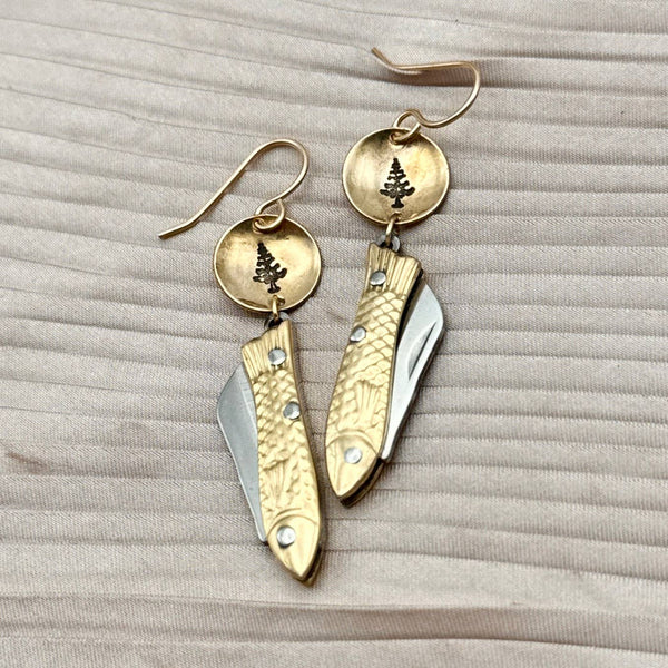 Fluff Hardware - Handmade Backcountry Feeesh Earrings