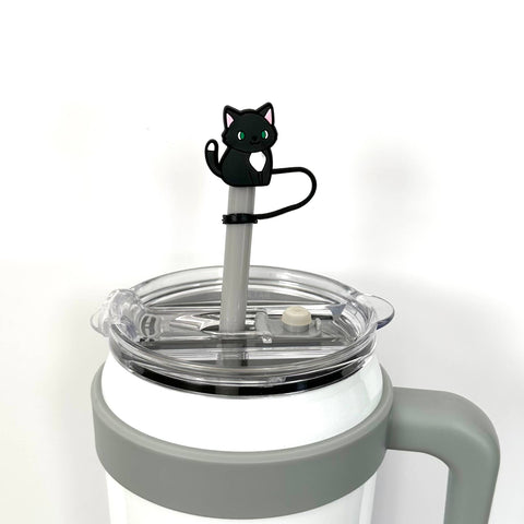 iconic mi - Straw Cover Black Cat 10mm