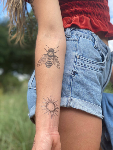 NatureTats - Big Bee Temporary Tattoo