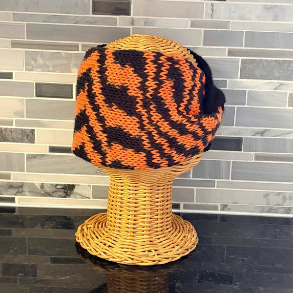 The Pawfect Accessory - Tiger Stripe Knit Twist Headband | Cincinnati Team Spirit