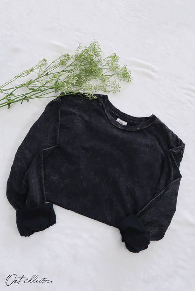 OAT COLLECTIVE - PREMIUM BASIC Mineral Washed Long Sleeve