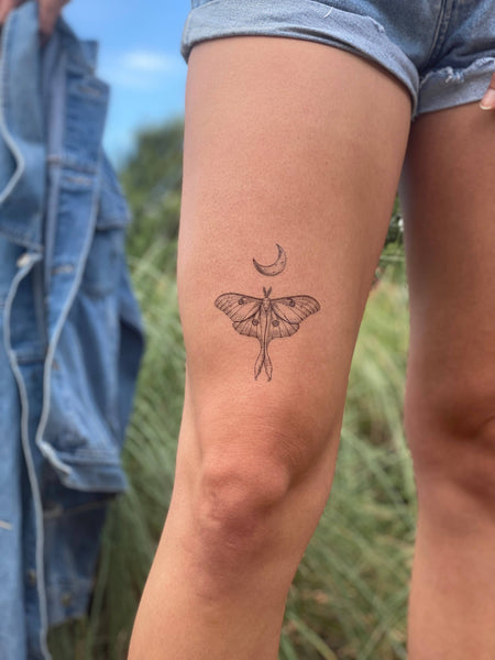 NatureTats - Luna Moth Temporary Tattoo