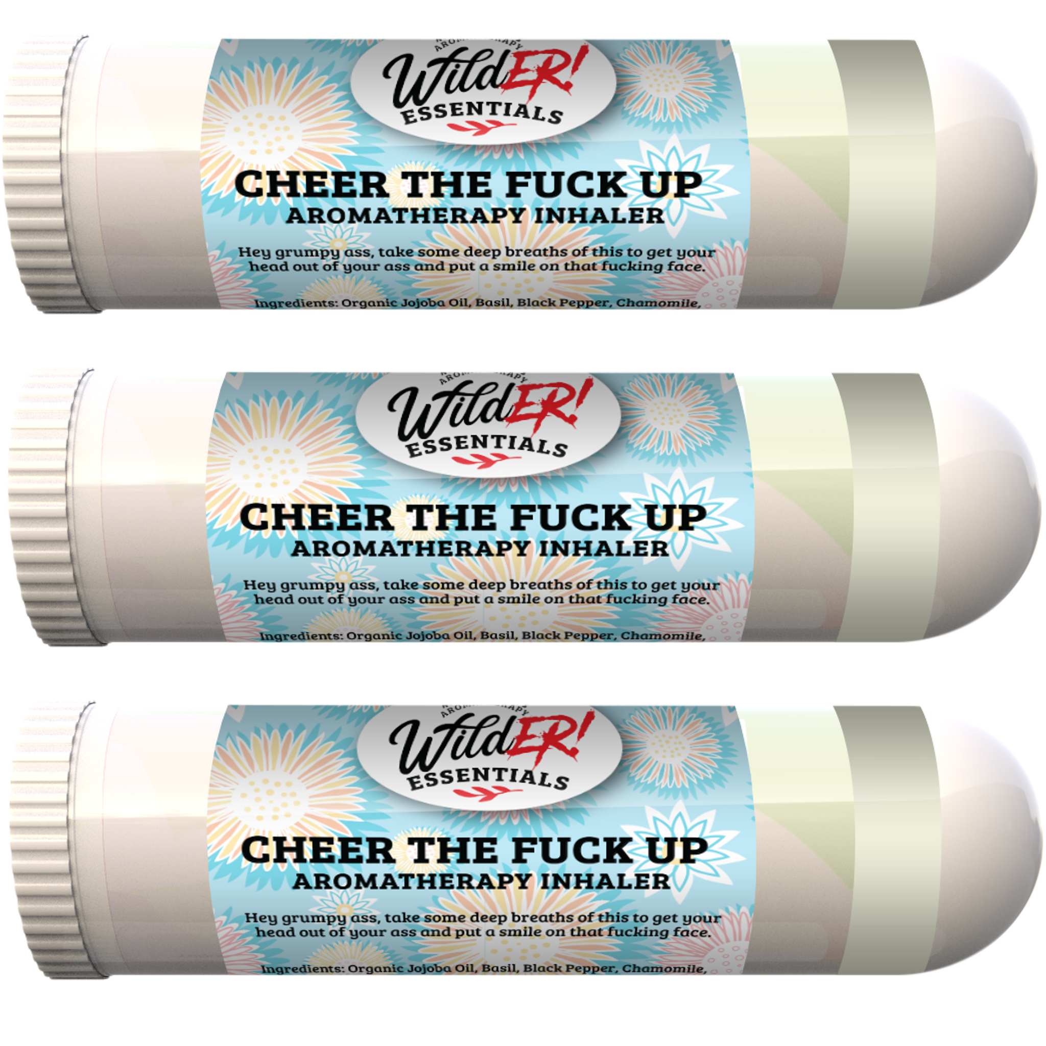Wild Essentials - Cheer The Fuck Up Aromatherapy Inhalers, essential oils