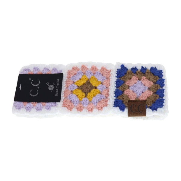 C.C Beanie - Fuzzy Lined Multi-Color Crochet Fashion Headband for Women