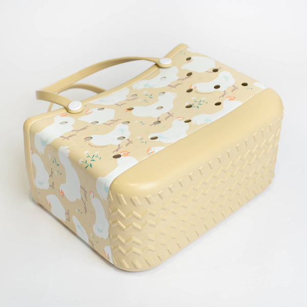 American Farm Company - Spring Chicken Beach Rubber Durable Tote Bag