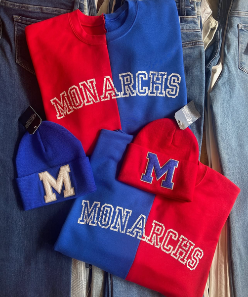 iron threads - Custom Half & Half Crewneck Pair | Matching Opposites